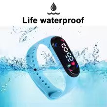Led Watch Children'S Waterproof Sports Smart LED Watch