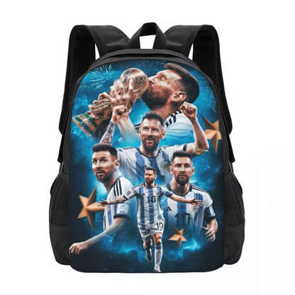 "Football Player 10 Messi Soccer Laptop Backpack"
