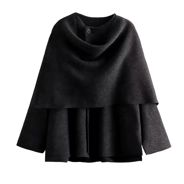 "Jackets for Women – 2023 Winter Asymmetric Scarf Coat"