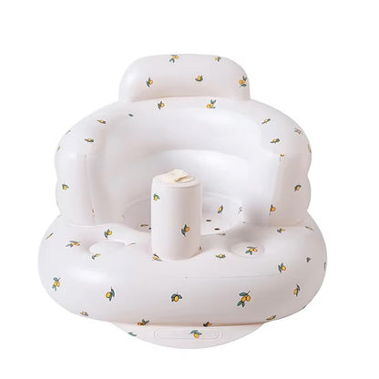 Infant Shining Baby Inflatable Sofa Children Puff Portable Bath Chairs PVC Multifunctional Seat Practice Sitting Bath Stool - Dealshavens