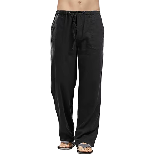 Fashion Mens Linen Wide Pants Korean Trousers Oversize Sports Streetwear Male Spring Yoga Pants Casual Men Clothing Sweatpants