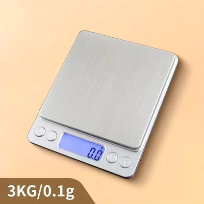 AccuWeight Digital Kitchen Scale Stainless Steel Food Scale with LCD Display for Precise Weighing of Cooking Ingredients Diet - Dealshavens