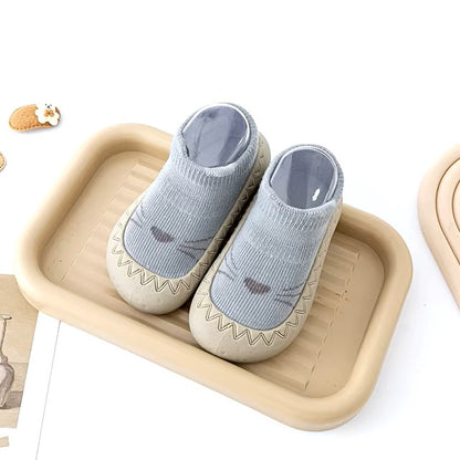 Baby Socks Shoes Baby Cute Cartoon Shoes Kids Boy Rubber Sole Child Floor Sneaker Toddler Girls First Walker Shoes For Newborns Dealshavens