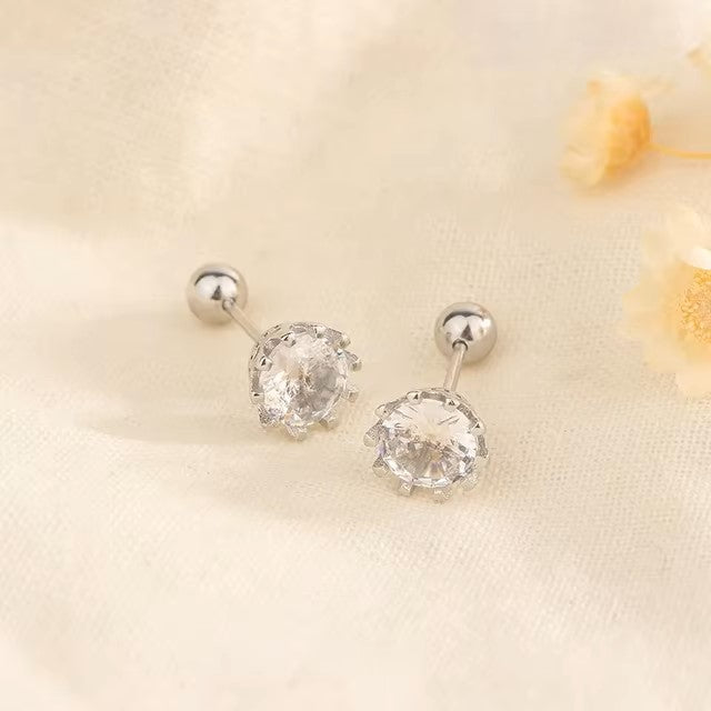 Korean 925 Silver Needle Tragus Piercing Helix Studs Earrings for Women 2Pcs Butterfly Heart Trendy Ear Piercing Body Jewelry dealshavens