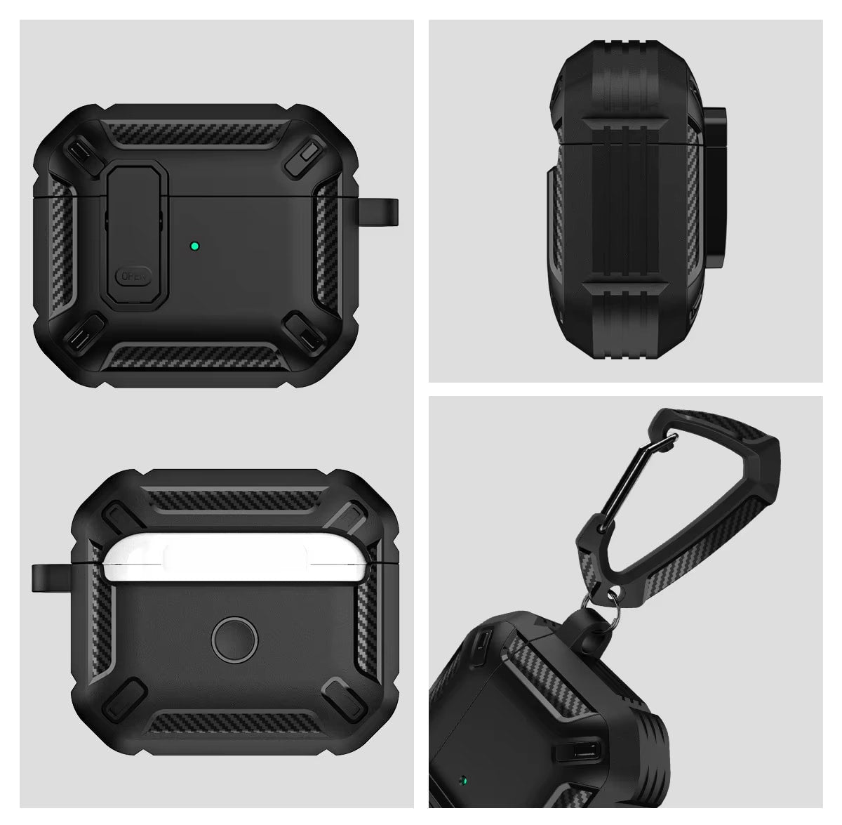 Security Lock Cover for AirPods Pro 2 3 Case for AirPods Pro2 Pro 2nd Gen 2023 Case Shockproof Cover Air Pods Pro airpods3 Funda dealshavens