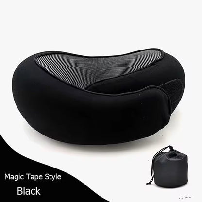 Memory Foam Neck Pillow Cervical Vertebra Travel Portable Noon Break Aircraft U Type Of Pillow Sleep Camping Pillow Carry Bag - Dealshavens