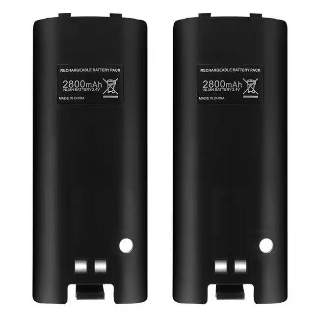 2pcs Rechargeable 2800mAh Batteries For Nintendo wii/wii U for Nintendo Wii Remote Controller