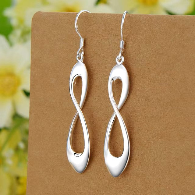 Original 925 Sterling Silver Earrings Hearts For Women Exquisite Student Girlfriend Jewelry Accessories Wedding Fashion Gift dealshavens