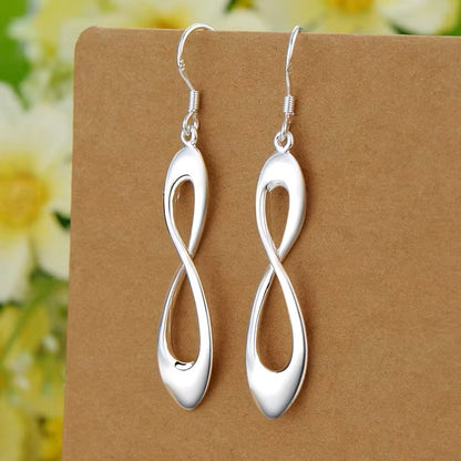 Original 925 Sterling Silver Earrings Hearts For Women Exquisite Student Girlfriend Jewelry Accessories Wedding Fashion Gift dealshavens