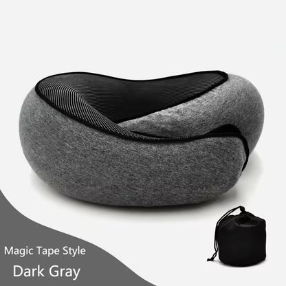 Memory Foam Neck Pillow Cervical Vertebra Travel Portable Noon Break Aircraft U Type Of Pillow Sleep Camping Pillow Carry Bag - Dealshavens