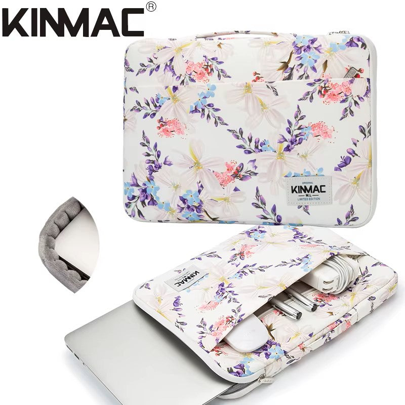 Shockproof Brand Kinmac Laptop Bag 12,13.3,14,15.4,15.6 Inch,Waterproof Lady Man Sleeve Case For MacBook Air Pro M1 Handbag PC