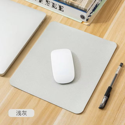 Small PU Mouse Pad Non-Slip Gaming Mat Desktop Leather Waterproof Anti-Scratch Mousepad For Computer PC Laptop Accessories