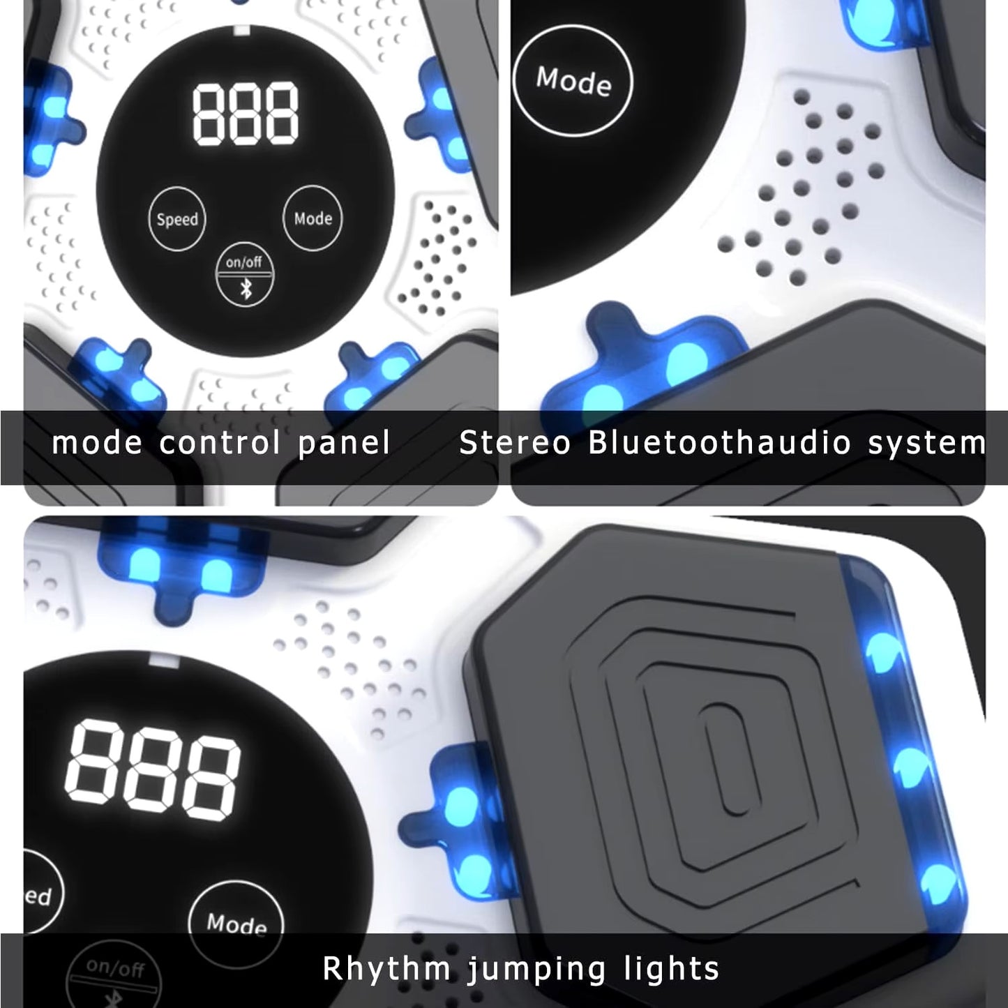 Smart Bluetooth boxing machine with boxing gloves, wall mounted boxing training with display screen without punching holes