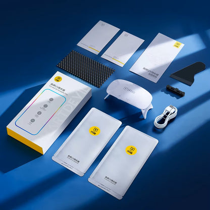 SmartDevil UV Full Glue Full Cover Screen Protector for Samsung S24 Ultra S23 Ultra S22 S21 HD Soft Film Anti-fingerprint Dealshavens