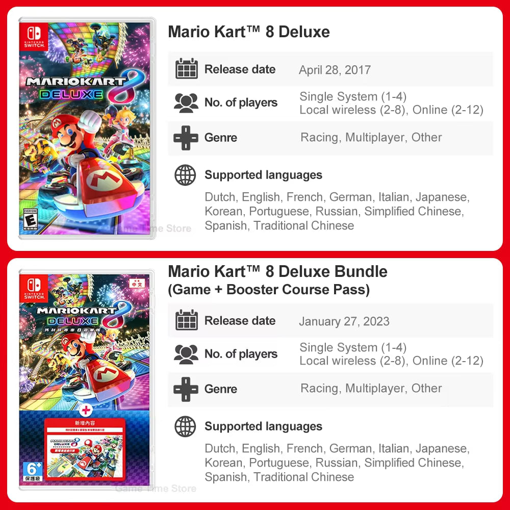 Super Mario Nintendo Switch Games Mario Bros Wonder Kart 8 RPG Mario Strikers Odyssey 3D World Fury U Deluxe Party Superstars dealshavens