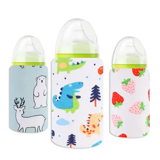 USB Milk Water Bottle Warmer Travel Stroller Insulated Baby Nursing Bottle Heater Newborn Infant Portable Bottle Feeding Warmers - Dealshavens