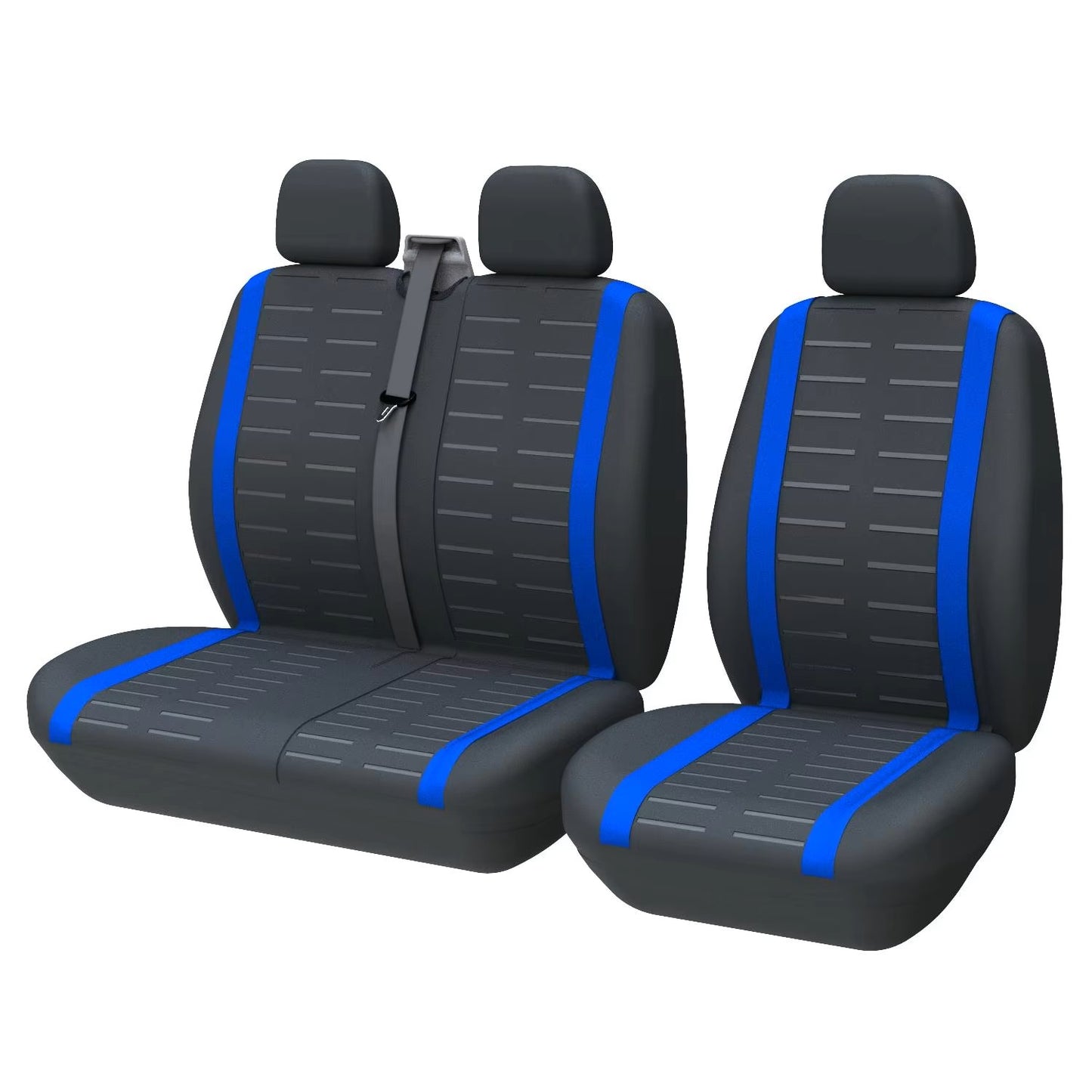 Universal 3D Stripe Seat Covers Fits Most Vans Trucks 2+1 Seat Covers for Single Driver and Passenger Seat Cover Dealshavens