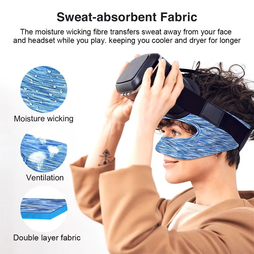 VR Accessories Eye Mask Cover Breathable Sweat Band Padding with Virtual Reality Headsets For Oculus Quest 2 1/Meta Quest 3 Pro Dealshavens