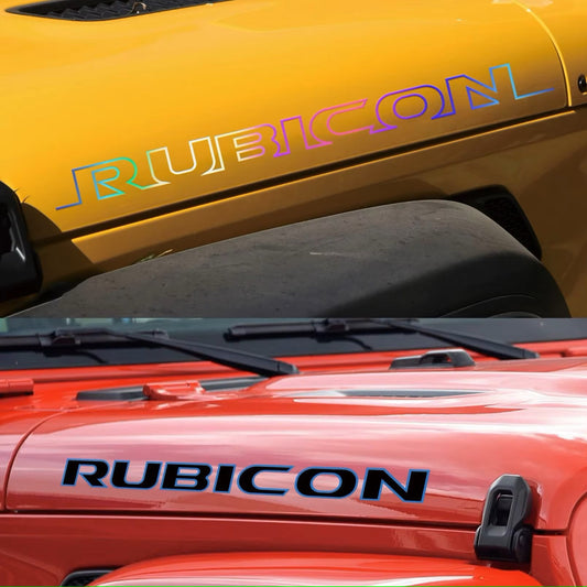 Various Color Car Bonnet Hood Sticker Apply For Rubicon Decorative Auto Body Exterior Accessories Fashion Vinyl Film Decal Dealshavens