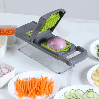 Vegetable Cutter & Slicer with Multiple Use Kitchen accessories basket for fruit potato peelers, carrot grater - Dealshavens