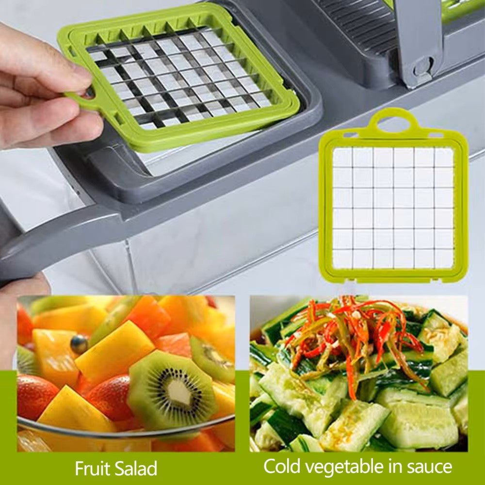 Vegetable Cutter & Slicer with Multiple Use Kitchen accessories basket for fruit potato peelers, carrot grater - Dealshavens