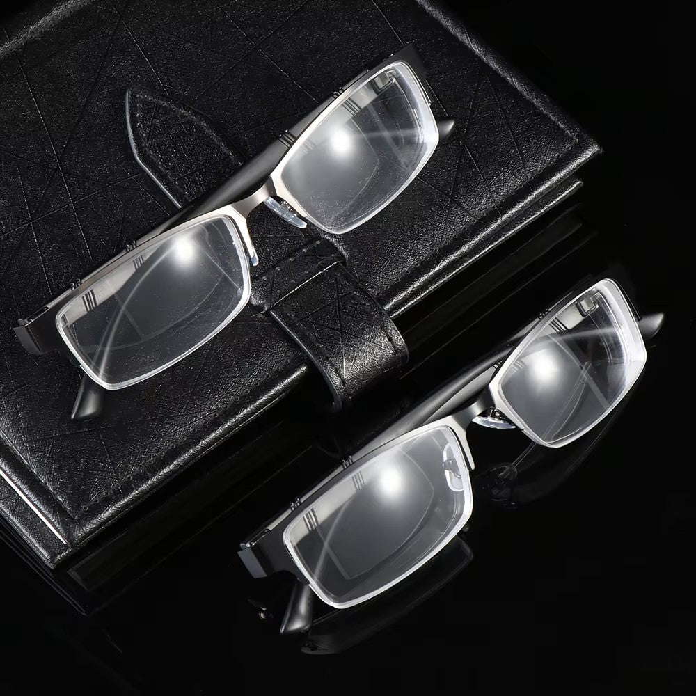 "Glasses Vintage Metal Square Frame Myopia Eyewear"