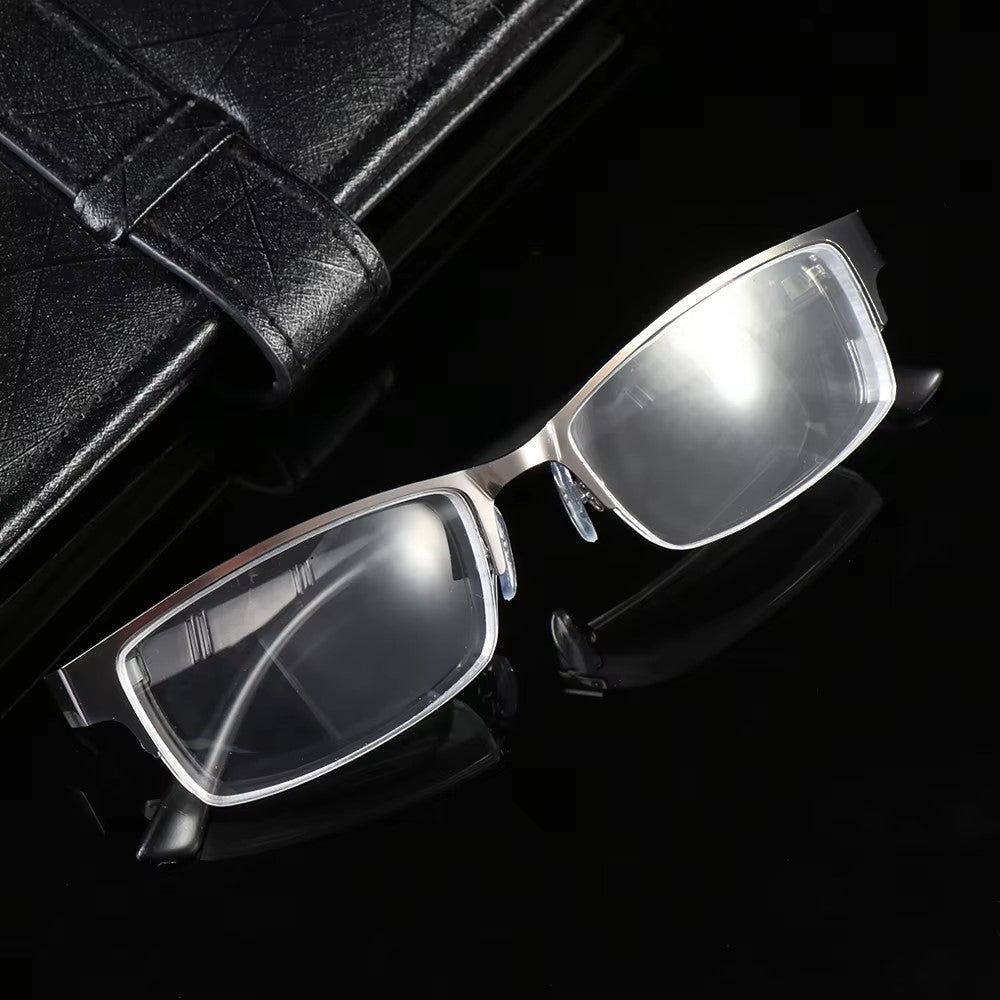 "Glasses Vintage Metal Square Frame Myopia Eyewear"