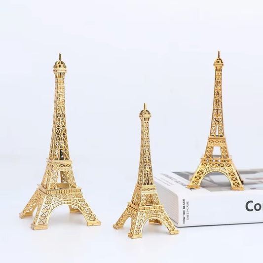 "Eiffel Tower Iron Figurine Desktop Decor & Cake Stand"