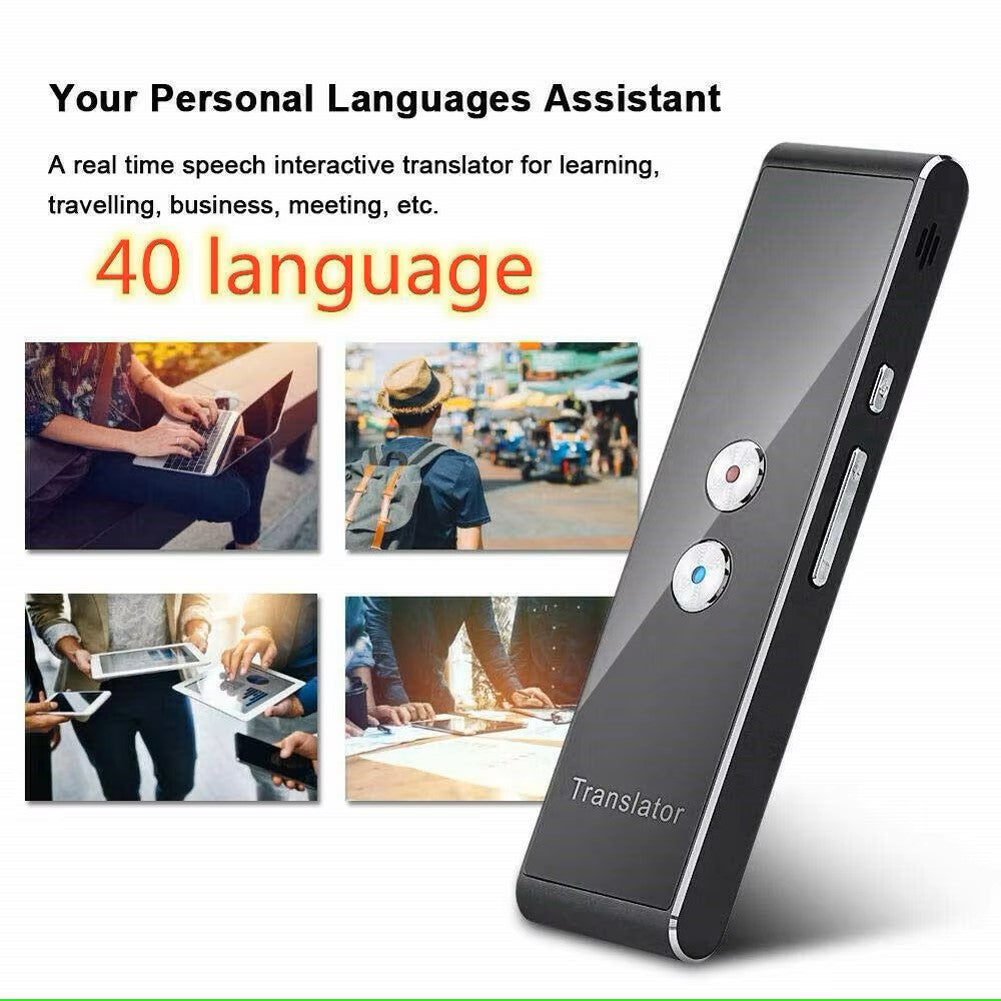 Wireless Voice Translate 40 Languages Multi Smart Instant Translated 2 Way Real Time Voice Translator for Business Travel Study dealshavens