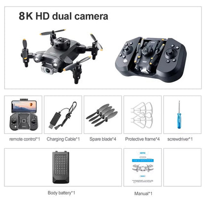 XIAOMI Mijia 4DRC V30 Mini Drone 5G 8K HD Dual Camera GPS FPV Drones Profesional 5 Sided Obstacle Avoidance Drone RC 10000M