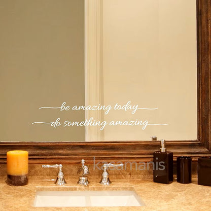 You Look Amazing Mirror Decal Vinyl Decal Bathroom Decor Inspire Motivational Quote Sticker Fitting Room Bedroom Decoration