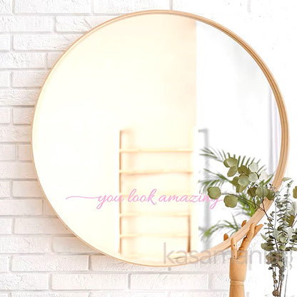 You Look Amazing Mirror Decal Vinyl Decal Bathroom Decor Inspire Motivational Quote Sticker Fitting Room Bedroom Decoration