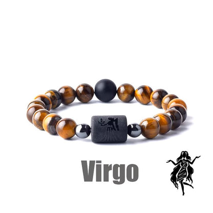 Zodiac Sign Bracelet Homme 12 Constellation Bangles Men Gemini Virgo Leo Libra Bracelet Women Friendship Gift Bracelet on Hand