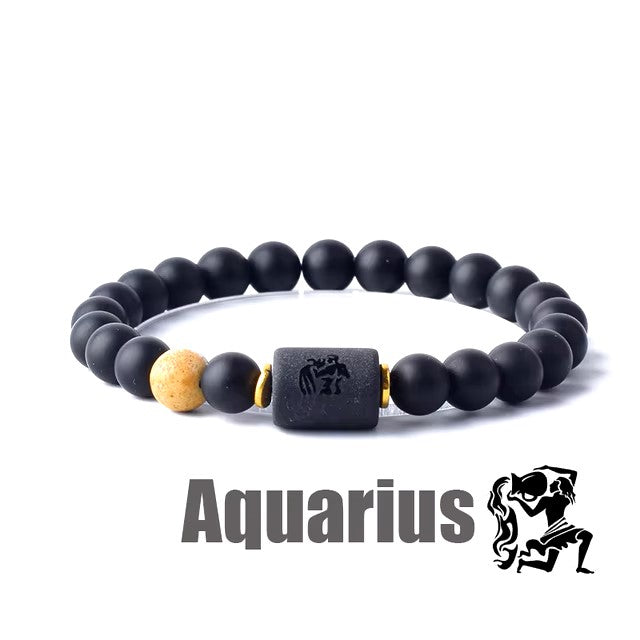 Zodiac Sign Bracelet Homme 12 Constellation Bangles Men Gemini Virgo Leo Libra Bracelet Women Friendship Gift Bracelet on Hand