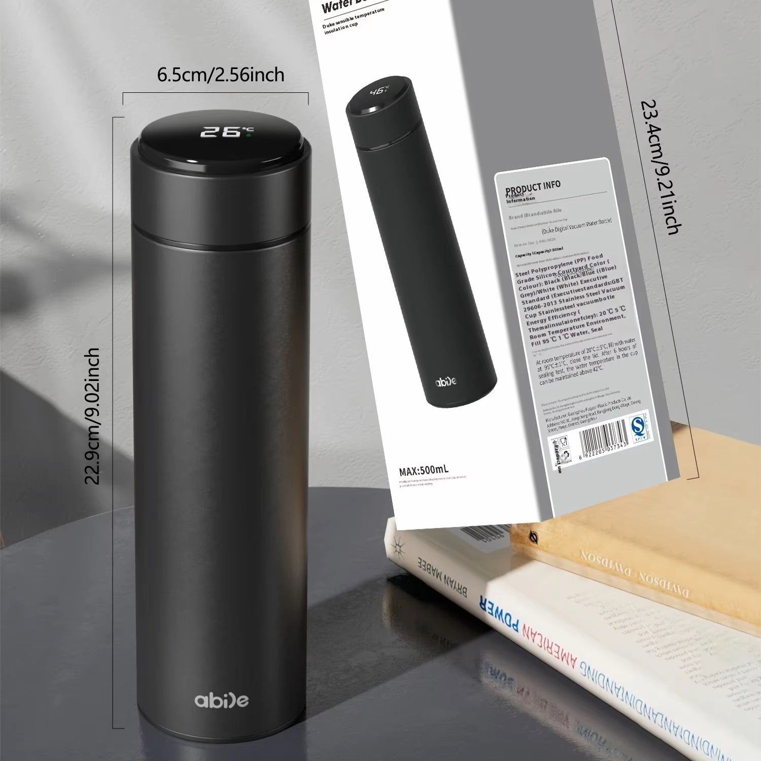 abile Display Temperature Thermal Mug, Car Mug, Simple Business Mug, Outdoor Drinking Set, Sports Bottle, Back to School, Gift Dealshavens