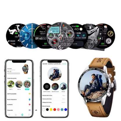 LIGE AMOLED Screen Smart Watch For Men Smart Watch Waterproof Bluetooth Call Smartwatch Fashion Business Clock New Smartband Man