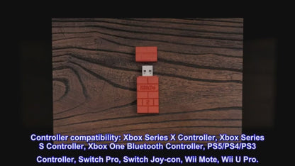 Nintendo Switch 8BitDo USB Wireless Adapter 2 for Switch & More