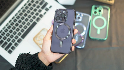 Magnetic Luxury Matte Translucent Armor Shockproof Case For iPhone 16 15 14 13 12 11 Pro Max For Magsafe Wireless Charge Cover