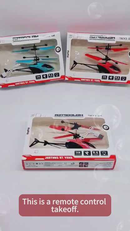 One Pc Remote-Controlled Aircraft Induction Aircraft Gesture Suspension Charging Animal Helicopter Luminous Toy