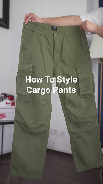 New Cargo Pants Men's Loose Straight Oversize Clothing Solid Grey Versatile Work Wear Black Joggers Cotton Casual Male Trousers