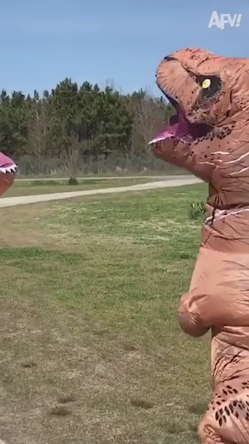 Adult Kids T-Rex Dinosaur Inflatable Costumes Purim Halloween Christmas Mascot Anime Party Cosplay Costume Dress Fancy Suits