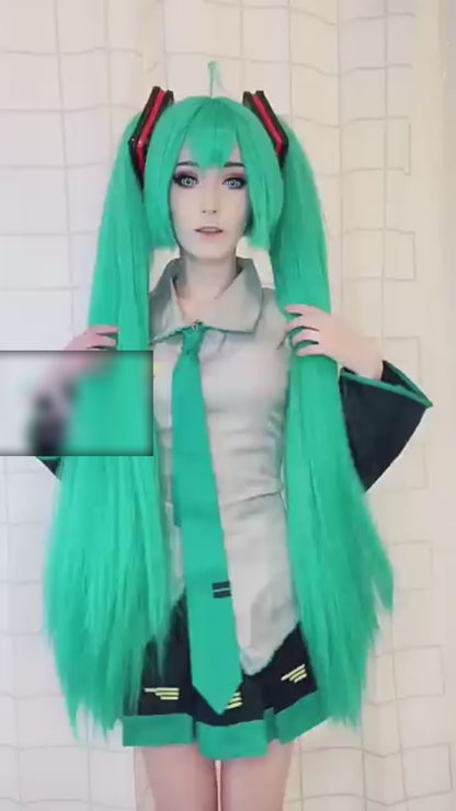 Anime Character Performance Clothes Hatsune Miku MIKU Anime Clothes Cosplay Clothes JK Skirt Same Suit Wig Accessories Halloween