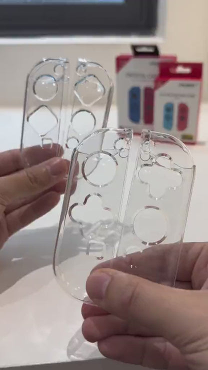 Transparent TPU Soft Case Joycon Protective Shell Cover for Nintendo Switch Oled Console NS Joy-con Crystal Back Full Protector