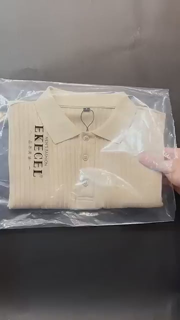 "Summer Men's Retro Knit Polo Shirt M-3XL Fashion"